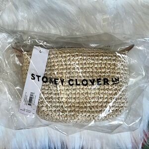 Stoney Clover Lane Cream Woven Pouchette BNWT